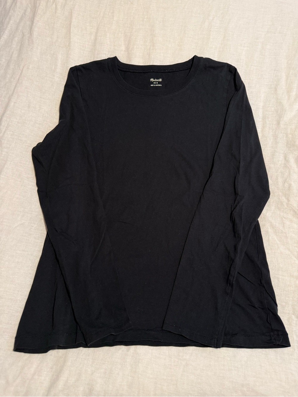 Madewell Classic Black Long Sleeve Tee